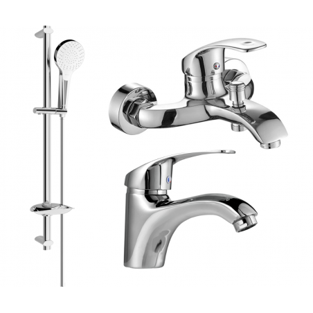 Mexen Fabia DB05 conjunto de baño, cromo - 746503DB05-00