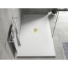 Mexen Hugo rechteckige Duschwanne SMC 170 x 100 cm, weiß, goldene Abdeckung - 42101017-G
