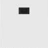 Mexen Hugo SMC Square Shower Tray 70 x 70 cm, White, Black Cover - 42107070-B