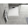 Mexen Hugo receveur de douche rectangulaire SMC 80 x 70 cm, blanc, cache noir - 42107080-B