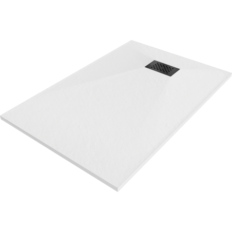 Mexen Hugo Rechteck-Duschwanne SMC 100 x 70 cm, weiß, schwarze Abdeckung - 42107010-B