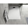 Mexen Hugo rectangular shower tray SMC 140 x 70 cm, white, black cover - 42107014-B