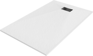 Mexen Hugo piatto doccia rettangolare SMC 160 x 70 cm, bianco, copertura nera - 42107016-B