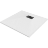 Mexen Hugo square shower tray SMC 80 x 80 cm, white, black cover - 42108080-B