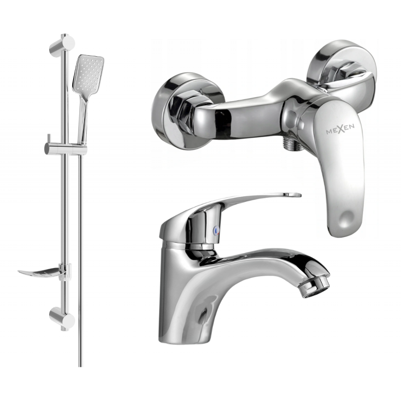 Mexen Fabia DF62 suihkusarja, kromi - 746504DF62-00