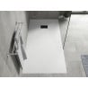 Mexen Hugo rectangular shower tray SMC 180 x 80 cm, white, black trim - 42108018-B
