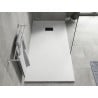 Mexen Hugo rectangular shower tray SMC 180 x 80 cm, white, black trim - 42108018-B