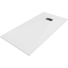 Mexen Hugo rectangular shower tray SMC 180 x 80 cm, white, black trim - 42108018-B