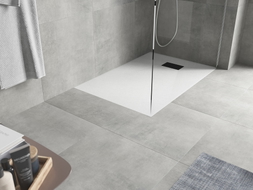 Mexen Hugo ristkülikukujuline SMC dušialus 110 x 90 cm, valge, must kate - 42109011-B
