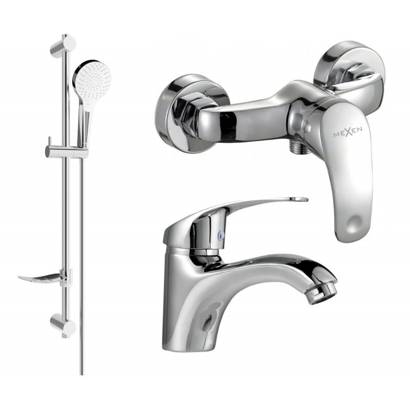 Mexen Fabia DF05 shower set, chrome - 746504DF05-00