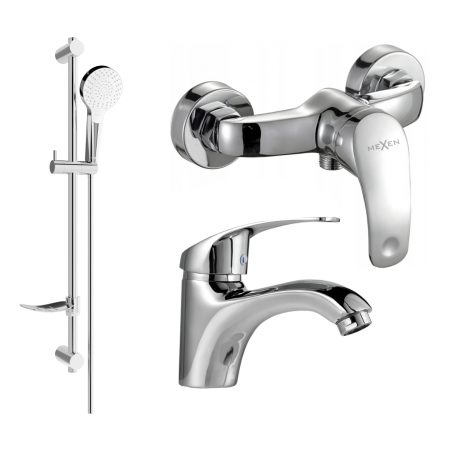 Mexen Fabia DF05 shower set, chrome - 746504DF05-00