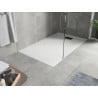 Bac à douche rectangulaire Mexen Hugo SMC 140 x 90 cm, blanc, cache noir - 42109014-B