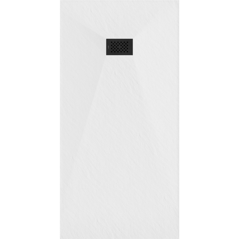 Mexen Hugo ristkülikukujuline SMC dušialus 170 x 90 cm, valge, must kate - 42109017-B