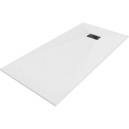 Mexen Hugo rektangulär duschkar SMC 180 x 90 cm, vit, svart täcklock - 42109018-B