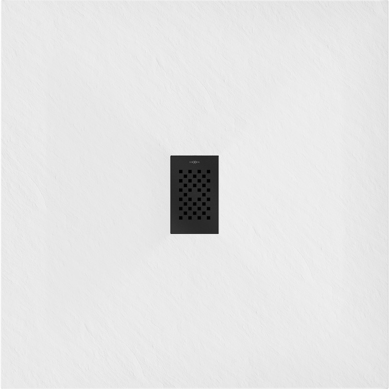 Mexen Hugo Quadratische SMC-Duschwanne 100 x 100 cm, weiß, schwarze Abdeckung - 42101010-B