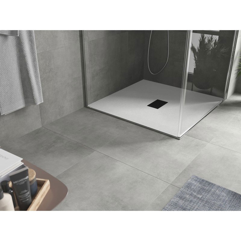 Mexen Hugo receveur de douche carré SMC 100 x 100 cm, blanc, cache noir - 42101010-B