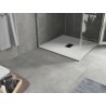 Mexen Hugo plato de ducha cuadrado SMC 100 x 100 cm, blanco, cubierta negra - 42101010-B
