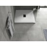 Receveur de douche carré Mexen Hugo SMC 100 x 100 cm, blanc, cache noir - 42101010-B