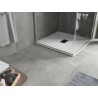 Mexen Hugo Quadratische SMC-Duschwanne 100 x 100 cm, weiß, schwarze Abdeckung - 42101010-B