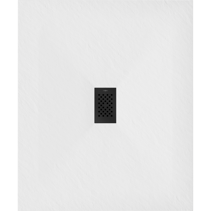 Mexen Hugo rectangular shower tray SMC 110 x 100 cm, white, black cover - 42101011-B