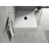 Mexen Hugo rechteckige Duschwanne SMC 130 x 100 cm, weiß, schwarze Abdeckung - 42101013-B
