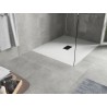 Mexen Hugo rectangular SMC shower tray 140 x 100 cm, white, black cover - 42101014-B