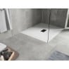 Mexen Hugo rechteckige Duschwanne SMC 130 x 100 cm, weiß, schwarze Abdeckung - 42101013-B