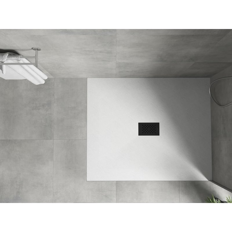 Mexen Hugo pravokutna tuš kada SMC 120 x 100 cm, bijela, crna maska - 42101012-B