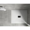 Mexen Hugo rectangular SMC shower tray 140 x 100 cm, white, black cover - 42101014-B