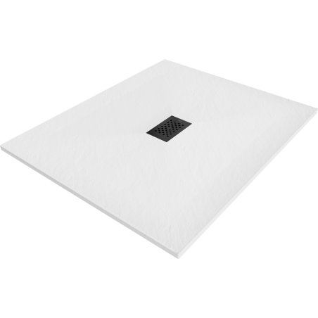 Mexen Hugo rectangular SMC shower tray 120 x 100 cm, white, black cover - 42101012-B