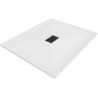Mexen Hugo rectangular SMC shower tray 140 x 100 cm, white, black cover - 42101014-B