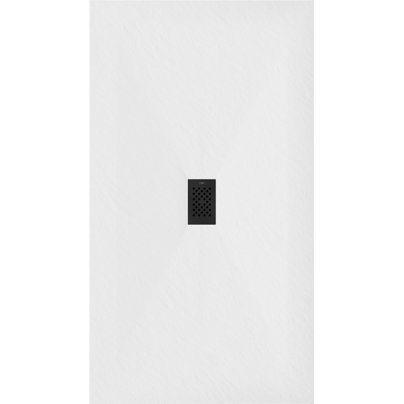 Mexen Hugo ristkülikukujuline SMC dušialus 160 x 100 cm, valge, must kate - 42101016-B
