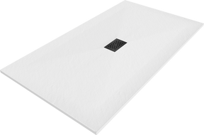 Mexen Hugo receveur rectangulaire SMC 180 x 100 cm, blanc, cache noir - 42101018-B
