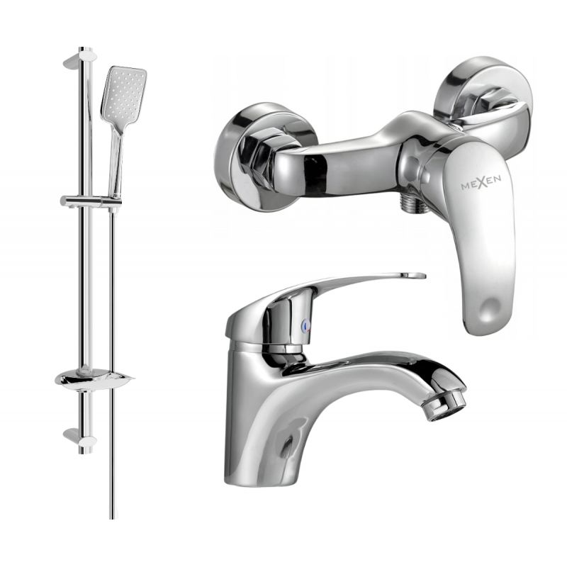 Mexen Fabia DB62 shower set, chrome - 746504DB62-00