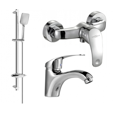 Mexen Fabia DB62 shower set, chrome - 746504DB62-00