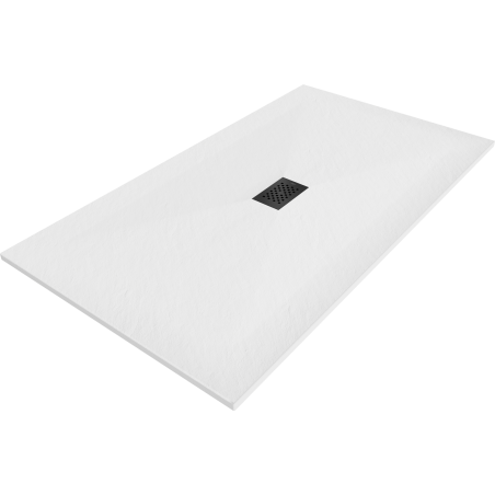 Mexen Hugo rechteckige SMC-Duschtasse 170 x 100 cm, weiß, schwarze Abdeckung - 42101017-B
