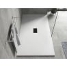Mexen Hugo rectangular shower tray SMC 160 x 100 cm, white, black cover - 42101016-B