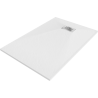 Bac de douche rectangulaire Mexen Hugo SMC 100 x 90 cm, blanc, cache inox - 42109010-X