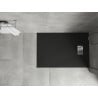 Mexen Hugo brodzik prostokątny SMC 90 x 70 cm, czarny, maskownica inox - 42707090-X