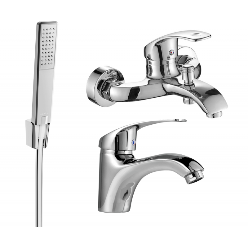 Mexen Fabia R72 ensemble de bain, chrome - 746503R72-00