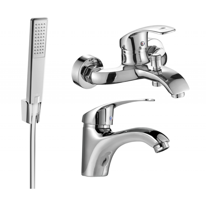 Mexen Fabia R72 kylpyammeen sarja, kromi - 746503R72-00