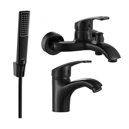 Mexen Fabia R72 conjunto de bañera, negro - 746503R72-70