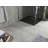Mexen Hugo brodzik kwadratowy SMC 80 x 80 cm, czarny, maskownica inox - 42708080-X