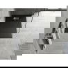 Mexen Hugo rechteckige Duschwanne SMC 130 x 80 cm, schwarz, Abdeckung inox - 42708013-X