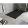 Mexen Hugo Duschwanne rechteckig SMC 140 x 80 cm, schwarz, Abdeckung Inox - 42708014-X