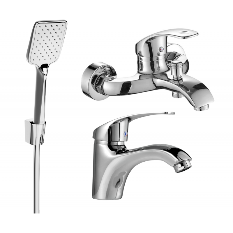 Mexen Fabia R62 conjunto de baño, cromo - 746503R62-00