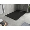 Mexen Hugo rectangular SMC shower tray 140 x 80 cm, black, inox cover - 42708014-X