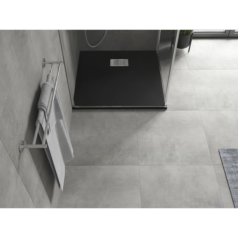 Mexen Hugo ruut SMC dušinurk 90 x 90 cm, must, roostevaba nmasketik - 42709090-X