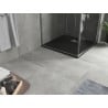 Mexen Hugo brodzik kwadratowy SMC 90 x 90 cm, czarny, maskownica inox - 42709090-X