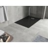 Mexen Hugo receveur de douche rectangulaire SMC 130 x 90 cm, noir, cache inox - 42709013-X